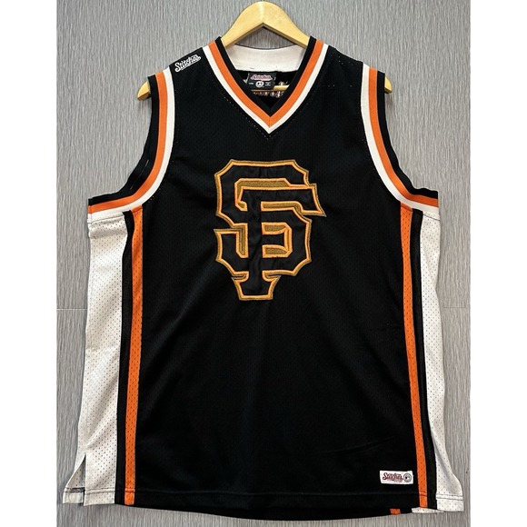 Stitches Other - Stitches Black MLB San Francisco Giants Sleeve Less Large Jersey Embroidered